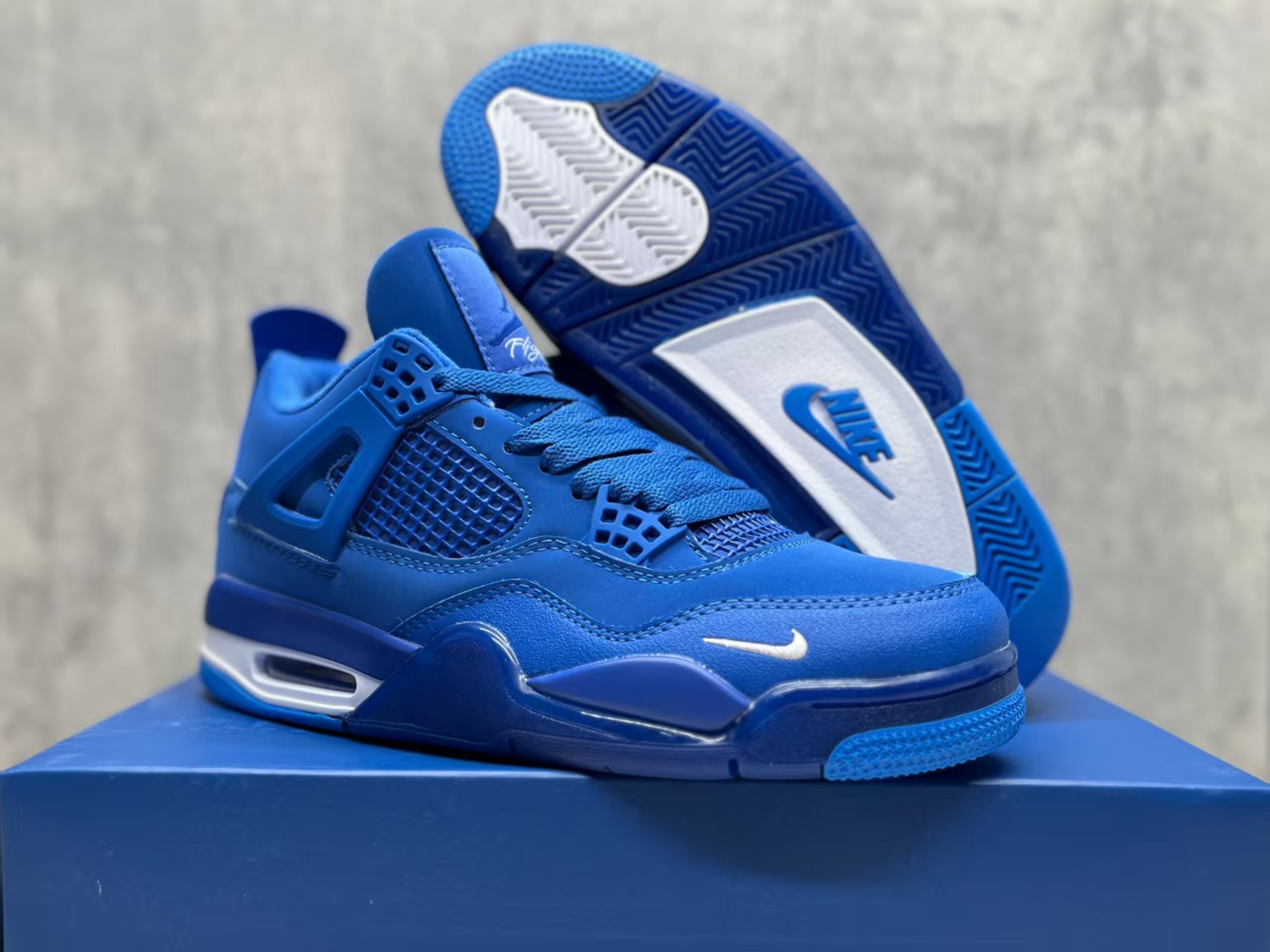 Men's Hot Sale Running weapon Air Jordan 4 Royal Blue Shoes 0235 Men's Hot Sale Running weapon Air Jordan 4 Royal Blue Shoes 0235